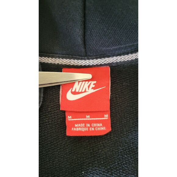Nike Black Just Do It Full Zip Jacket Hoodie - Picture 4 of 5